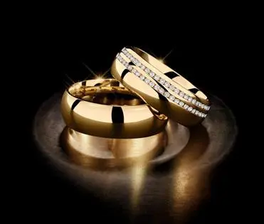 Alianças com diamantes, alianças personalizadas, alianças de casamento, alianças bodas de prata Elite Jóias