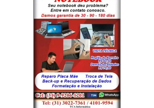 Reparo Placa Mãe Notebook e PC