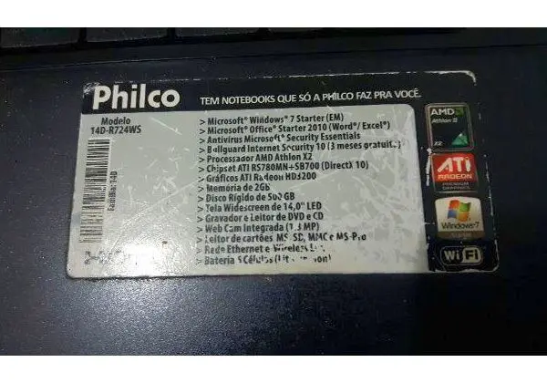 Notebook Philco 14