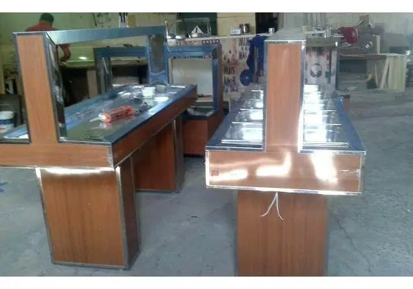 Balcões vitrines para padaria e lanchonete e sushi