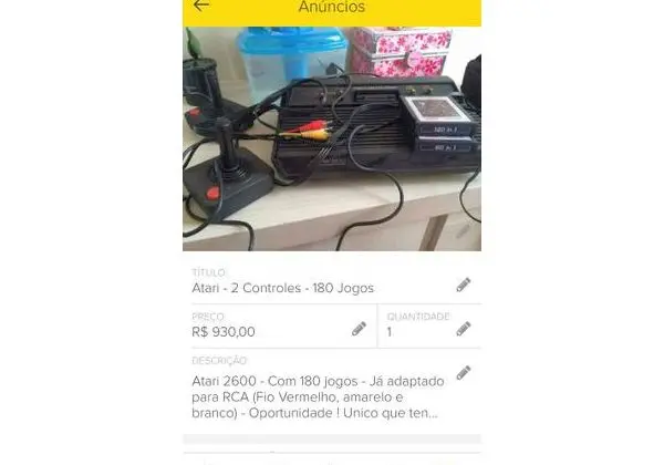 Atari com 180 jogos - Já adaptado para TVs atuais