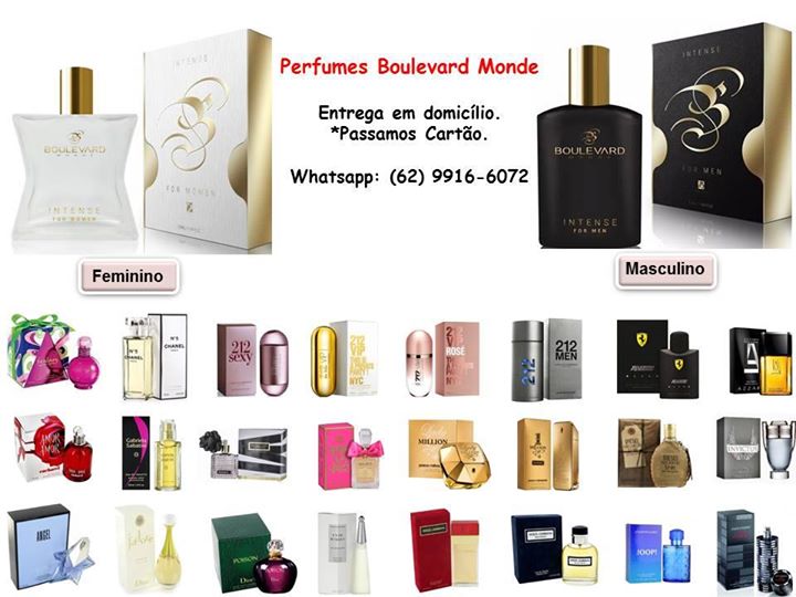 Perfumes Boulevard Monde R$ 120