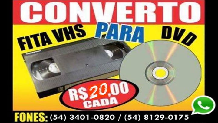 CONVERTO VHS PARA DVD
