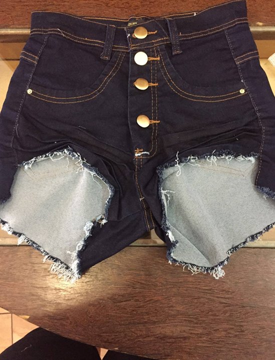Short Jeans Feminino, Cintura