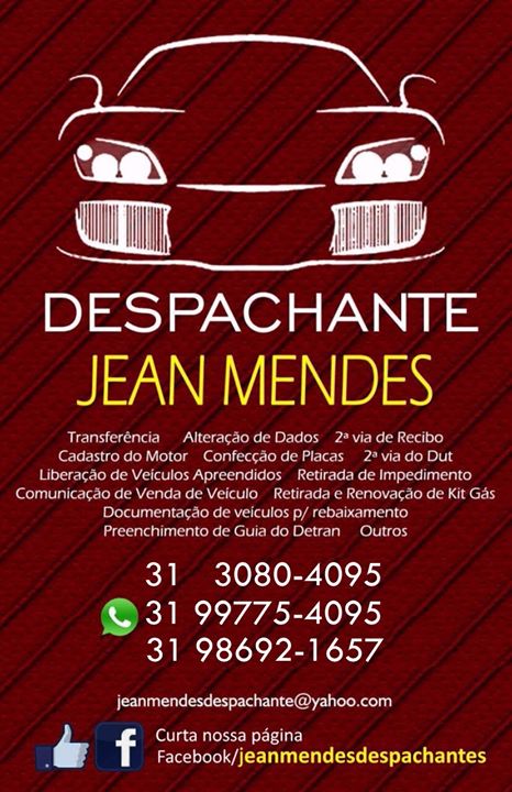 Jean Mendes Despachante 313080-4095 3198692