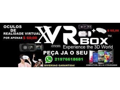 ÓCULOS DE REALIDADE VIRTUAL PARA SMARTPHONES VR BOX + CONTROLE BLUETOOTH