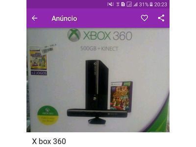 X box 360 500gb travado