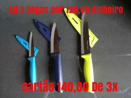 3 facas Tupperware super promoção