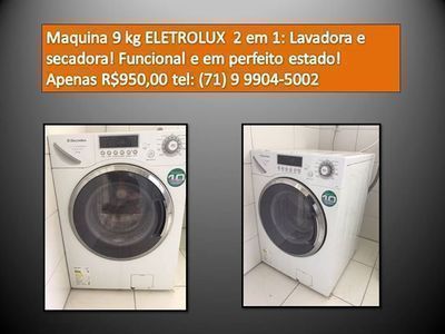 Maquina de lavar e passar eletrolux 9 kg