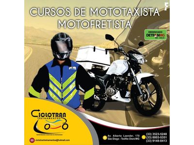 CURSO DE MOTOTAXISTA E MOTOFRETISTA