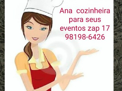 Ana Cozinheira zap 17 98198-6426
