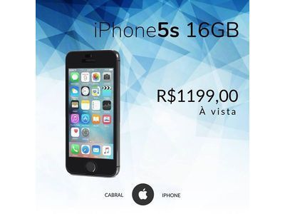 iPhone 5s 16gb. NOVO e LABRADO
