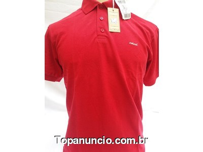 Camisas Pólo Collci Original Vermelha tamanho G 100% Algodão Masculino Preço Promocional