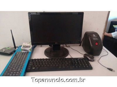 Vende-se monitor, teclado, mouse, e estabilizador
