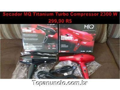 Secador Titanium Turbo Compressor Vermelho e Preto