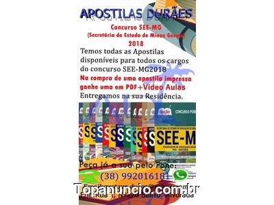 APOSTILAS SEE - MG SECRETÁRIA DO ESTADO DE MINAS GERAIS