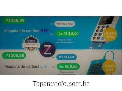 Melhor maquina de cartao do Brasil e sem aluguel