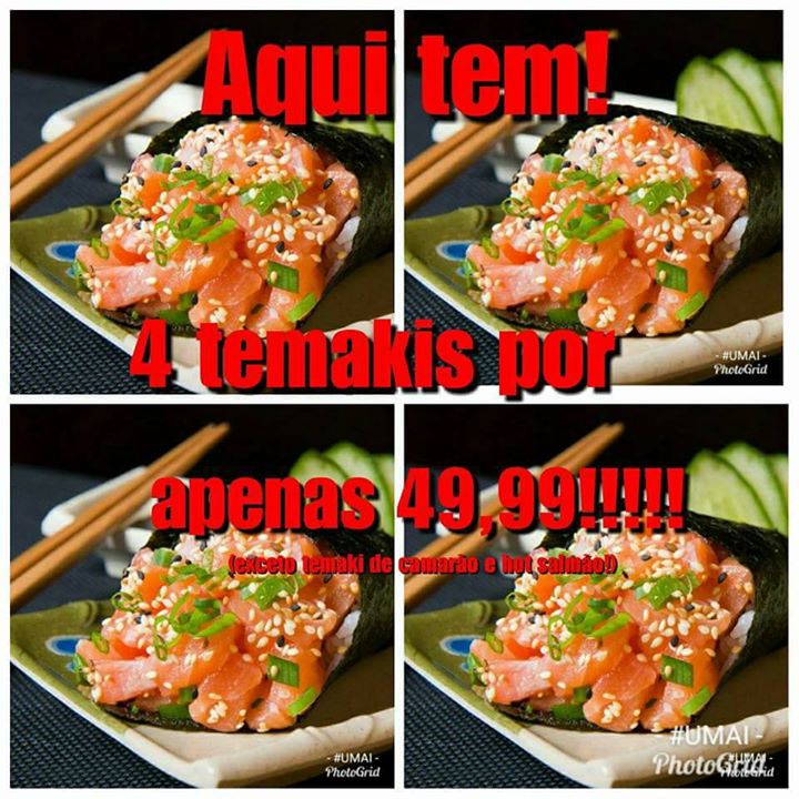 Promoção Umai sushi