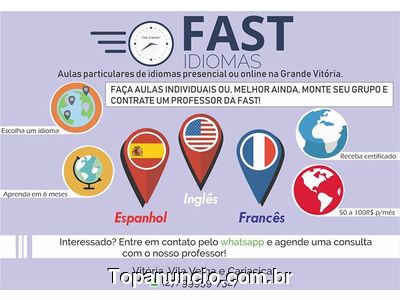 Fast Idiomas - Aulas particulares de Inglês, Espanhol e Francês