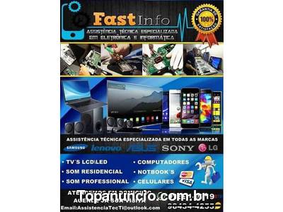 Fastinfo Assistência técnica especializada em Eletrônica e Informática. ATENDIMENTO EM DOMÍCILIO