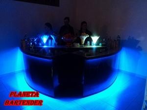 Bar De Coqueteis com iluminação