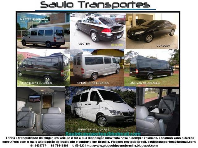 Saulo Transportes Executivos/ Receptivo/ City Tour e Transfer