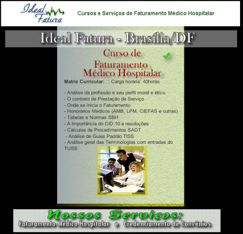 Curso de Faturamento Médico Hospitalar em Taguatinga DF