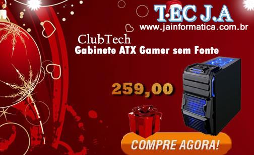 Gabinete ClubTech ATX Gamer sem Fonte CBGB-PO04A-AZ