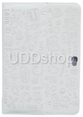 Capa Desenhos BRANCA Samsung Galaxy Note 10.1 N8000 ou N8010 + Br