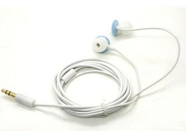 Fone de Ouvido 3, 5 milímetros para MP3 MP4 - Cor Branco e Azul