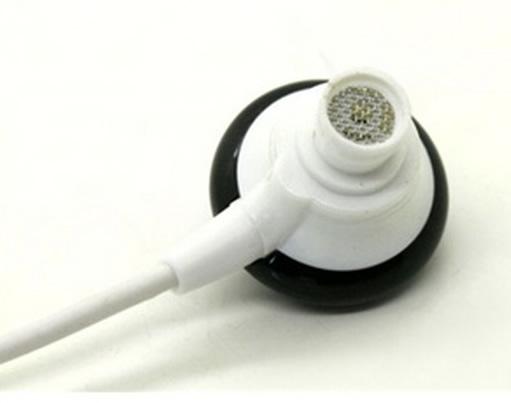 Fone de Ouvido 3, 5 milímetros para MP3 MP4 - Cor Branco e Preto