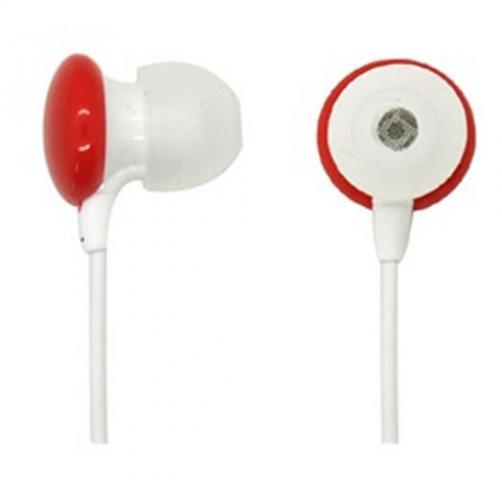 Fone de Ouvido para MP3 MP4 - Cor Branco e vermelho