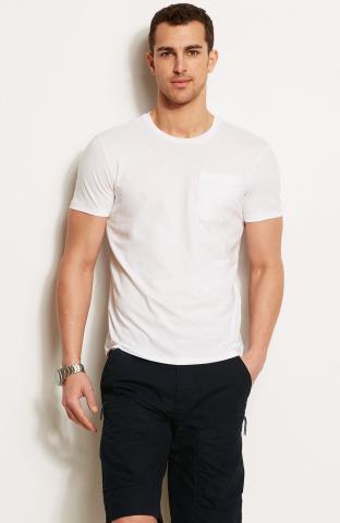 Camisetas Armani Exchange Pima Pocket Tee White B6X359