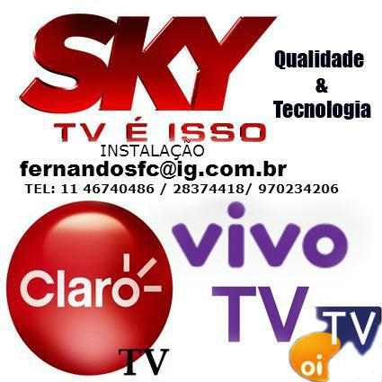 INSTALAÇÃO ANTENAS SKY CLARO TV VIVO TV