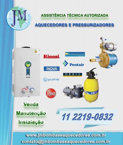 manutenção conserto aquecedores