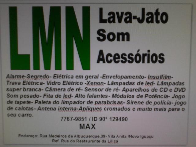 LMN - SOM - ACESSÓRIOS & LAVA JATO