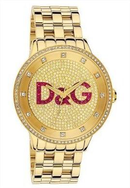 Relogio D&G Watch Goldtone Stainless Steel Bracelet DW0377