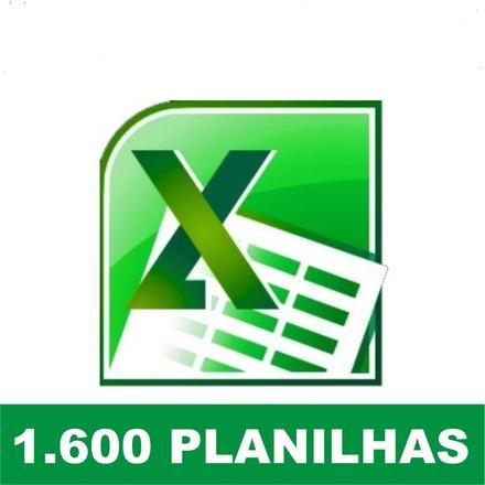 1600 Planilhas Em Excel - Super Pacotão 100% Editável