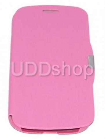 Capa Flip Samsung Galaxy S3 i9300 ou i9305 c/ fecho em Imã, cor Rosa + Pelicula Grátis