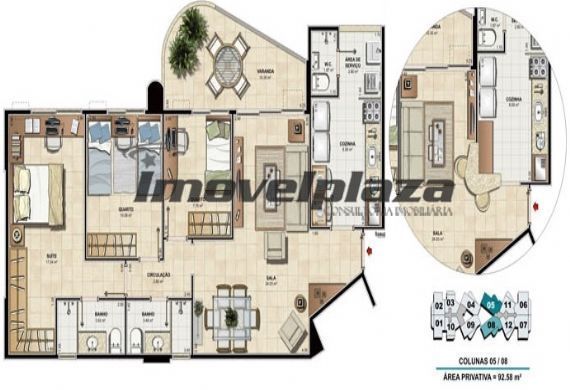 Apartamento Padrão 3 dormitorios no bairro Recreio dos Bandeirantes, 730000 R$
