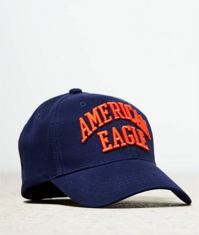 Boné American Eagle Men's AEO Signature Fitted Baseball Cap Navy 0221-4526