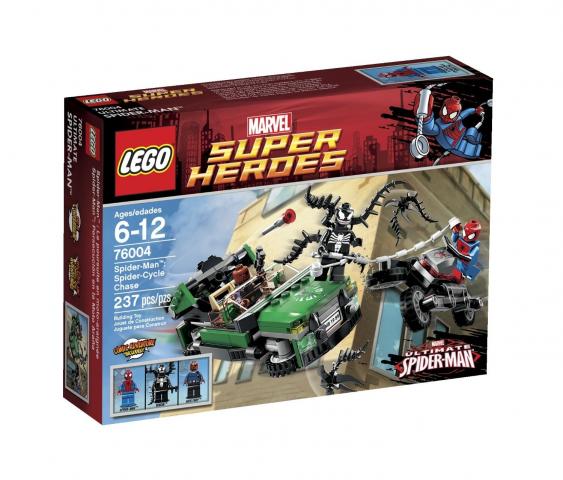 Brinquedo LEGO Super Heroes Spider Cycle Chase 76004