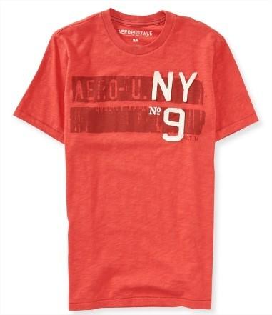 Camisetas Aeropostale Men s Aero NY9 Graphic T Dark Rinse