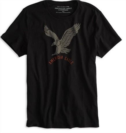 Camiseta American Eagle Men's Ae Signature T-Shirt True Black 0162-3509