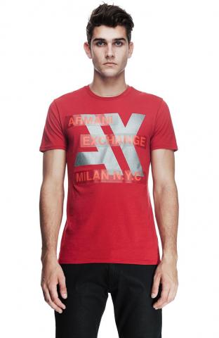 Camisetas Armani Exchange Men's Hi Tech Logo Bar Tee Passion Z6X128