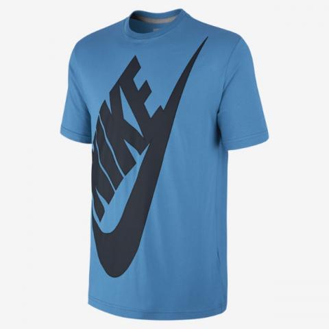 Camisetas Nike Men's Nike Oversized Futura Vivid Blue