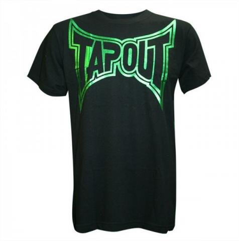 Camiseta Tapout Men's Classic Collection T-Shirt Black Green Foil