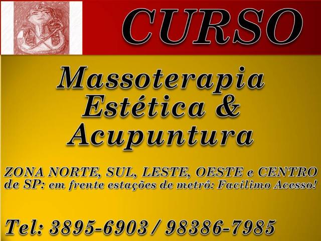 CURSO RECONHECIDO DE MASSOTERAPIA SP