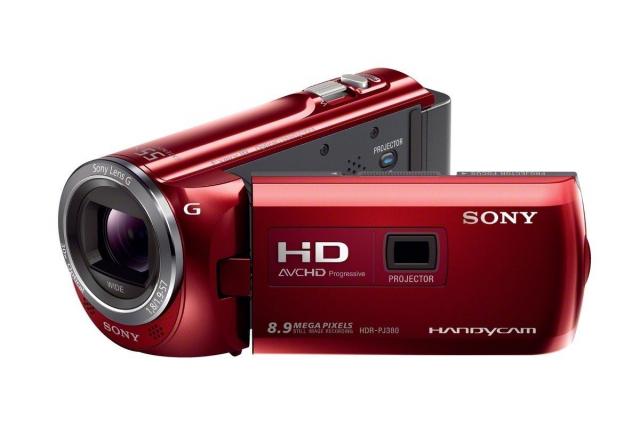 Filmadora Sony HDR PJ380 R High Definition Handycam Camcorder with 3 0 Inch LCD Red