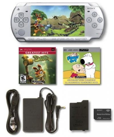 Game Console psp PlayStation Portable Limited Edition Daxter Entertainment Pack Ice Silver